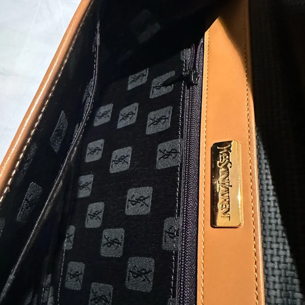 Rare Yves Saint Laurent YSL Vintage Triangle Clutch Bag